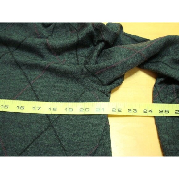 Jos. A. Bank Traveler Sweater Mens L Merino Wool V Neck Gray Black Maroon Stripe - Picture 6 of 10